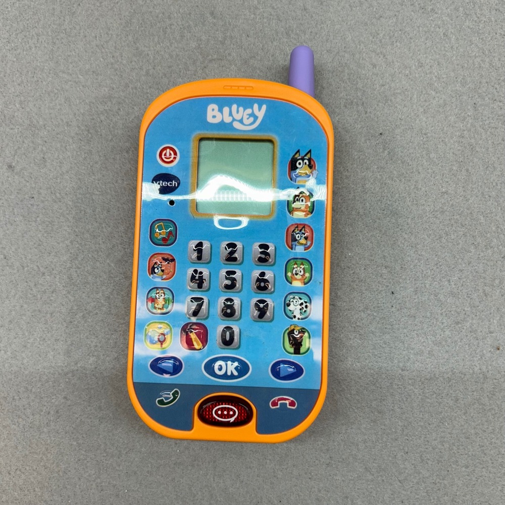 VTech Bluey Ring Ring Phone Orange Educational Handheld Toy VT24451